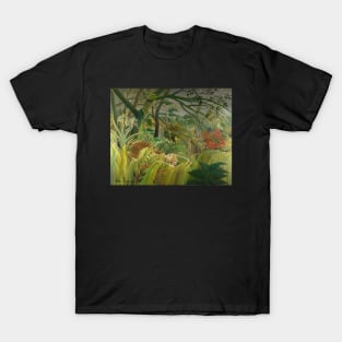 Henri Rousseau Tiger in a Tropical Storm (Surprised!) T-Shirt